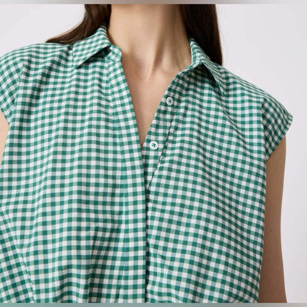 LA PERLA Stretch Plaid Sleeveless Top